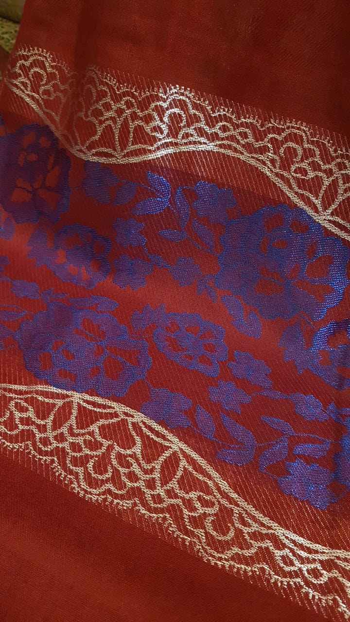 Jacquard Border Stole