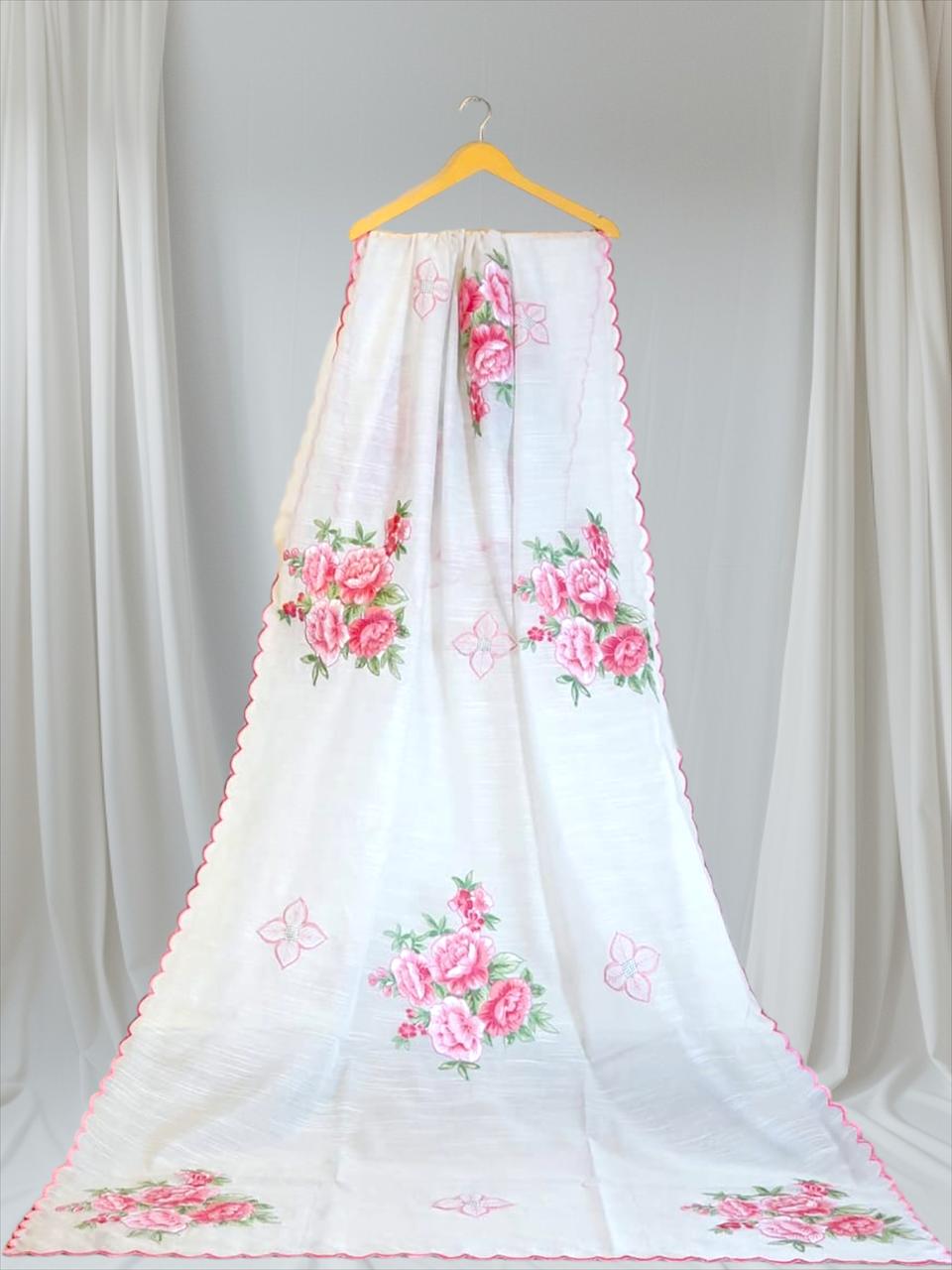Citron cotton silk Duppata