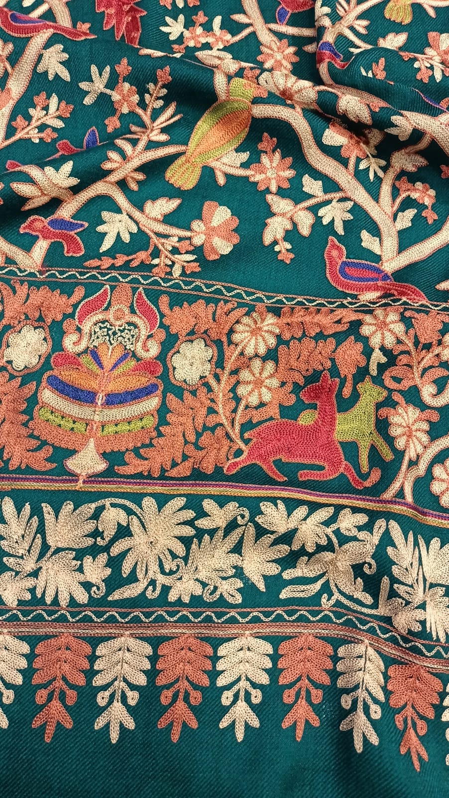 Birds Of Paradise Kashmiri Embroidery