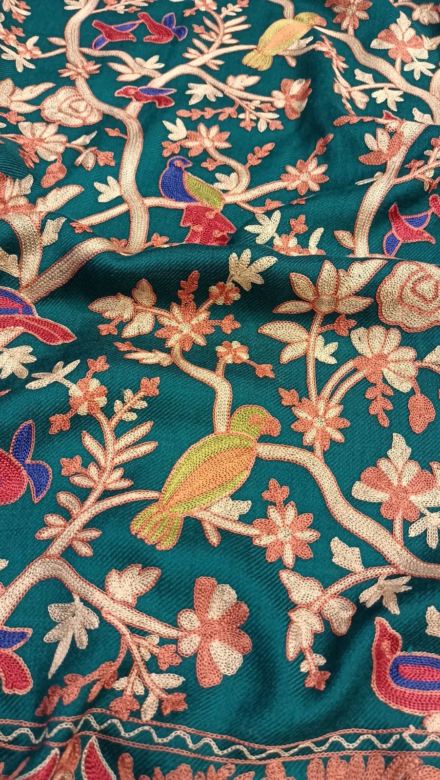 Birds Of Paradise Kashmiri Embroidery