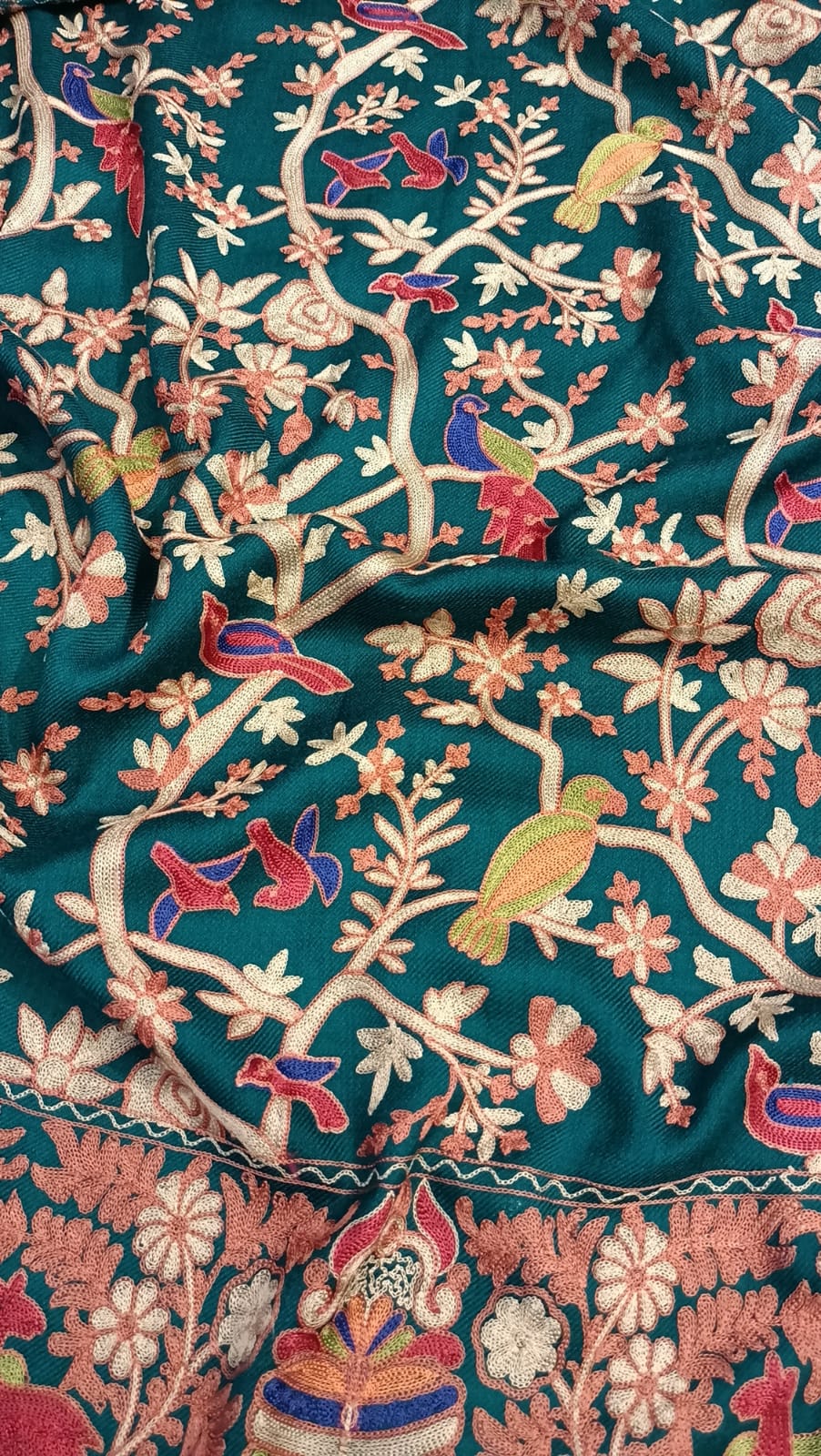 Birds Of Paradise Kashmiri Embroidery
