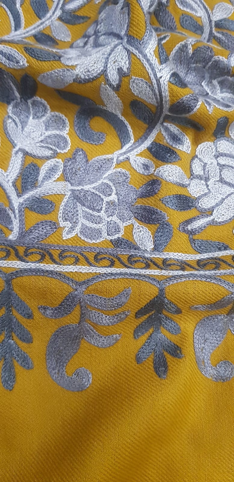 Small Gulab Embroidered Pashmina