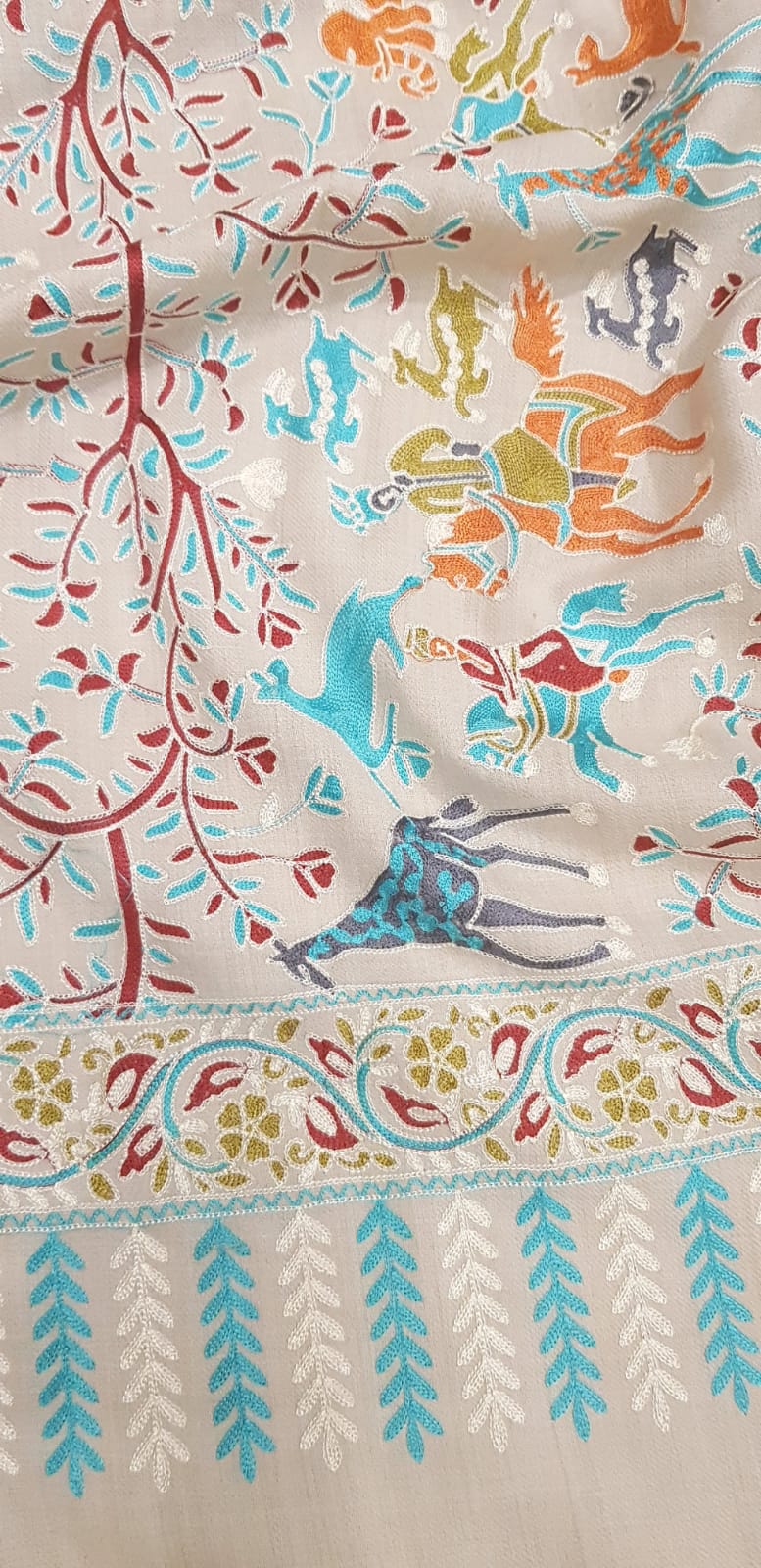 Shikargah Embroidered Pashmina
