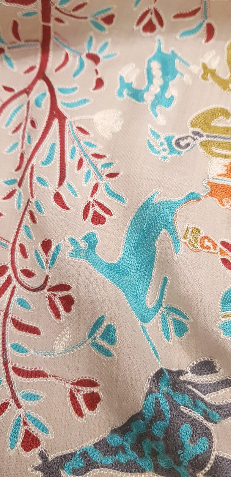 Shikargah Embroidered Pashmina