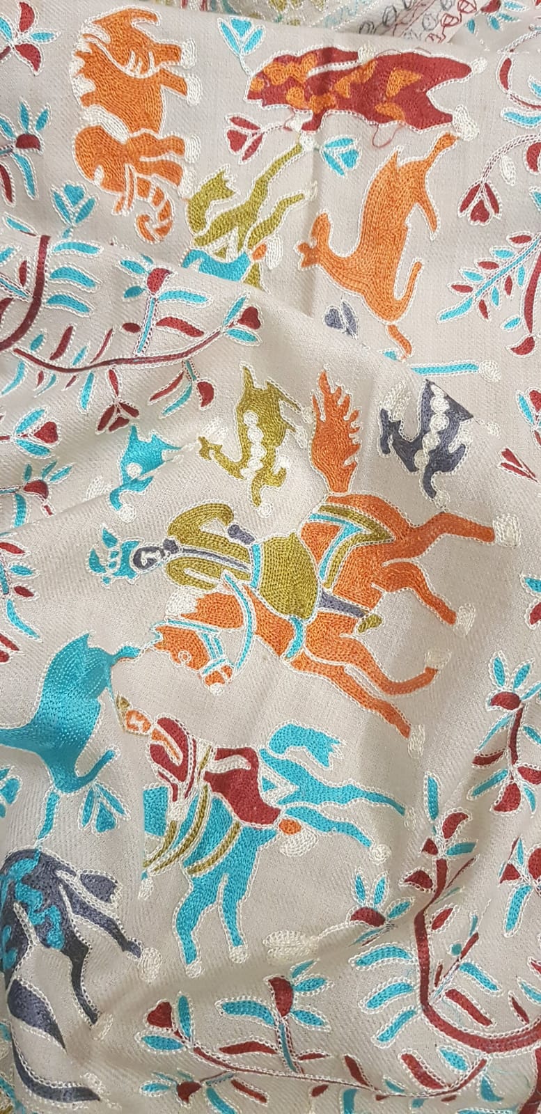 Shikargah Embroidered Pashmina