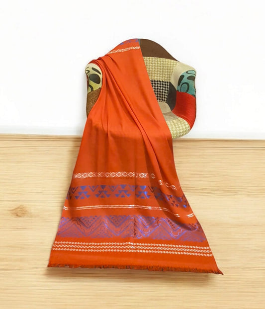 Jacquard Border Stole