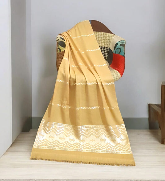 Jacquard Border Stole