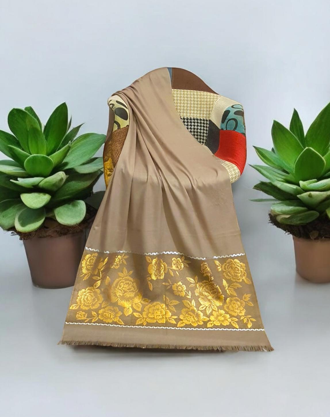 Jacquard Border Stole