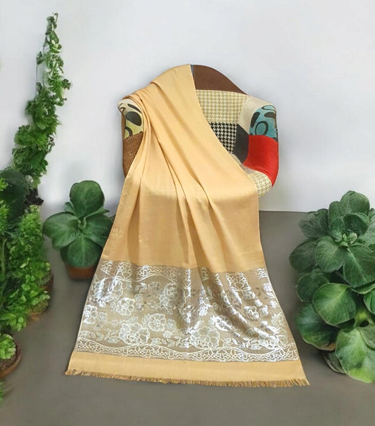 Jacquard Border Stole