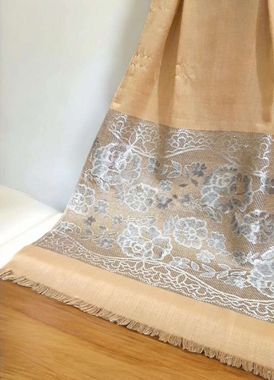 Jacquard Border Stole