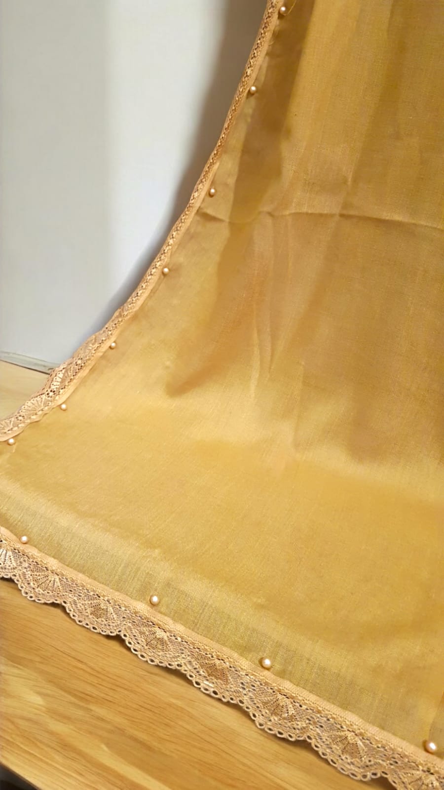 Pearl Embroidered Stole