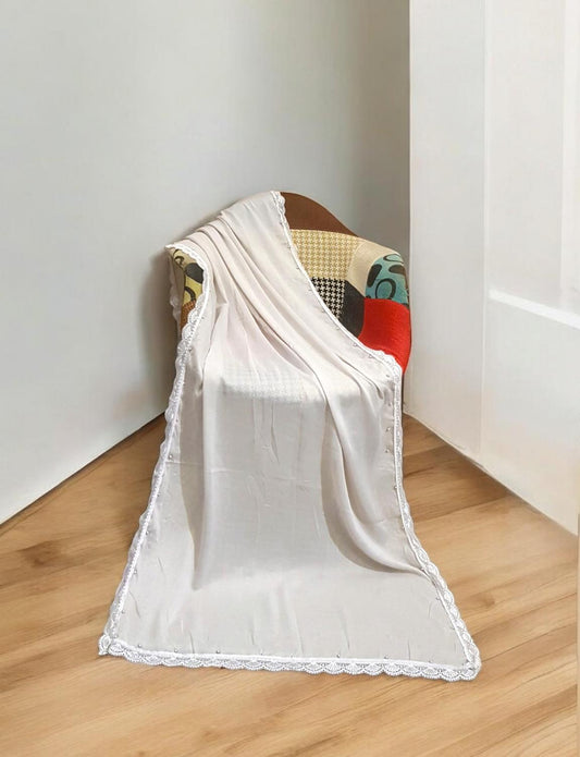 Pearl Embroidered Stole