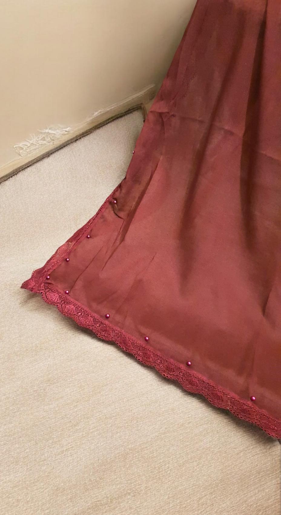Pearl Embroidered Stole