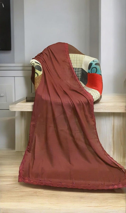 Pearl Embroidered Stole