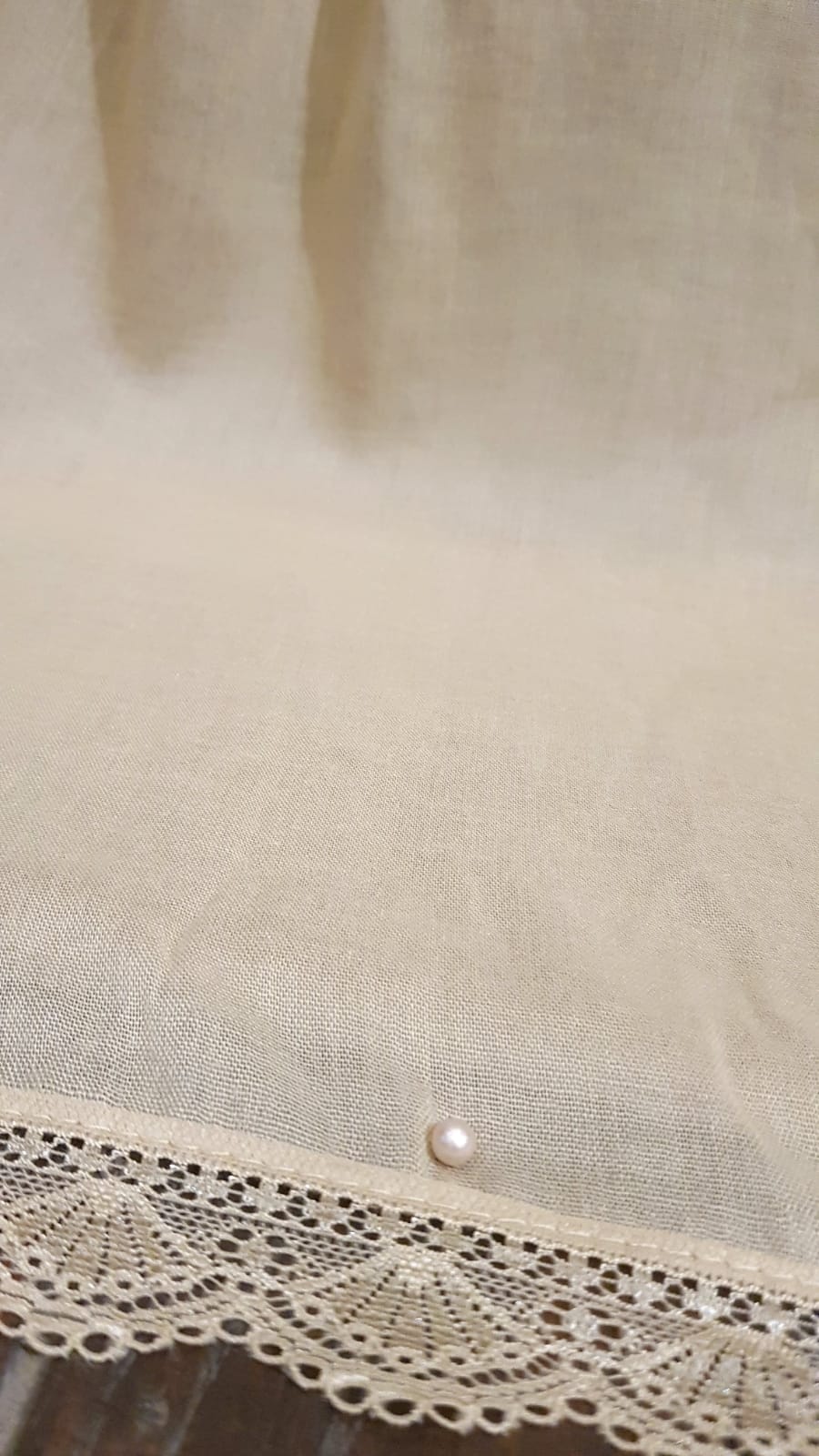 Pearl Embroidered  Stole