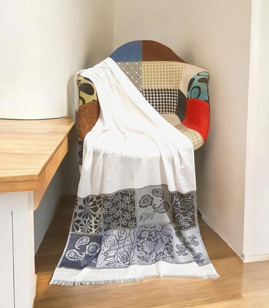 Turkish Lawn Self Print Stole