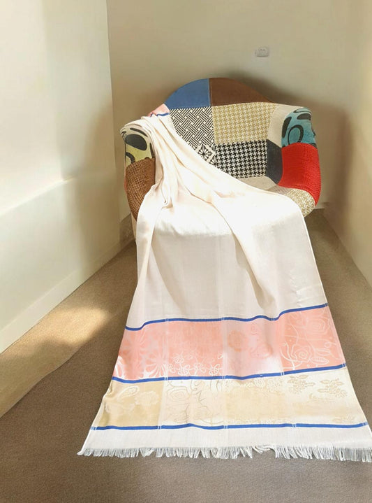 Turkish Lawn Self Print Stole