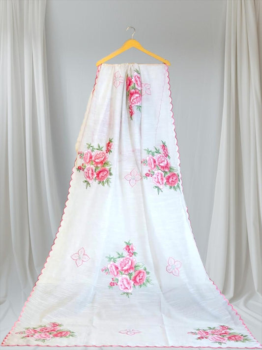Citron cotton silk Duppata