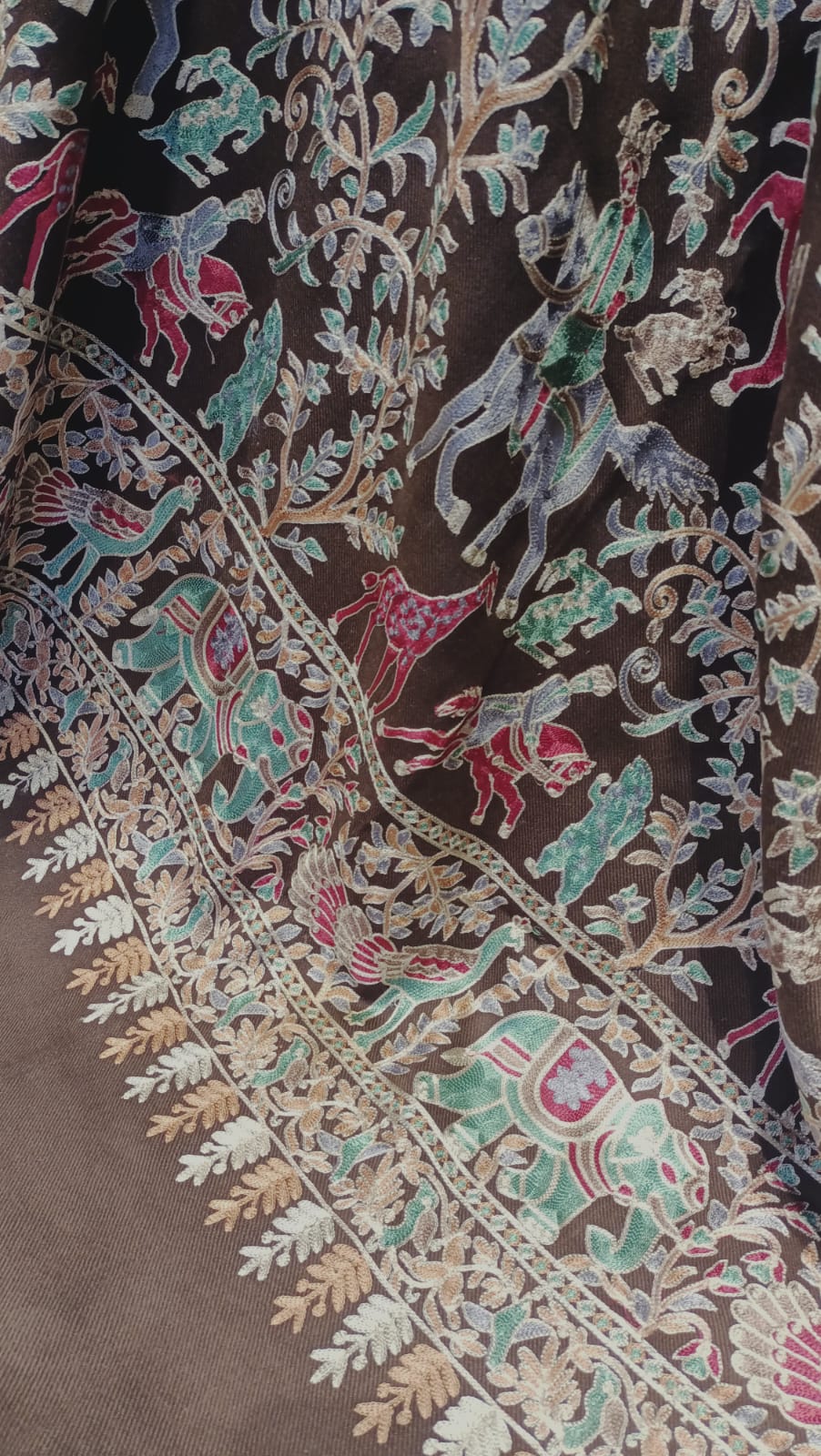 Shikargah Embroidered Pashmina