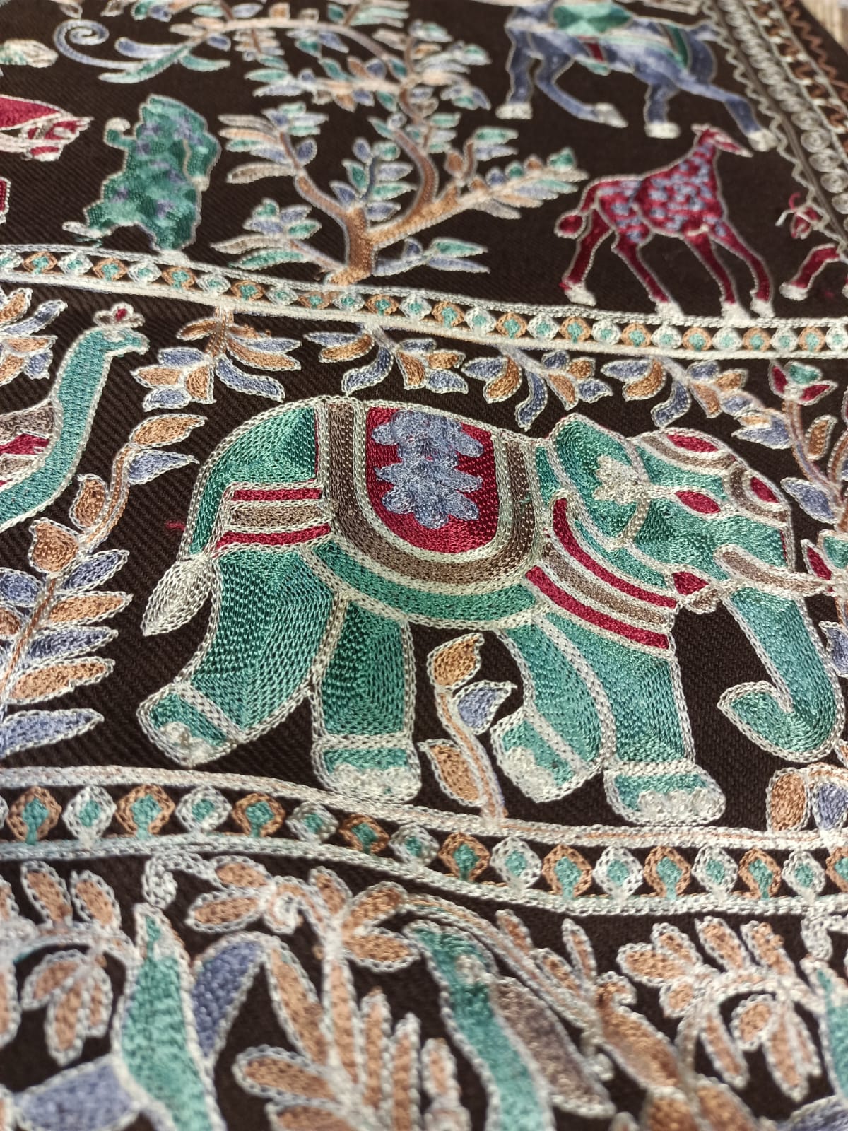 Shikargah Embroidered Pashmina