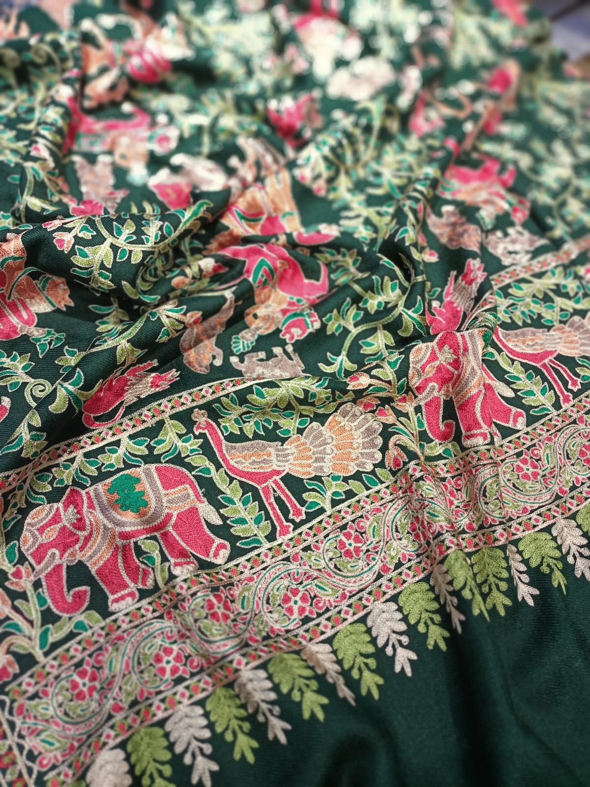 Shikargah Embroidered Pashmina