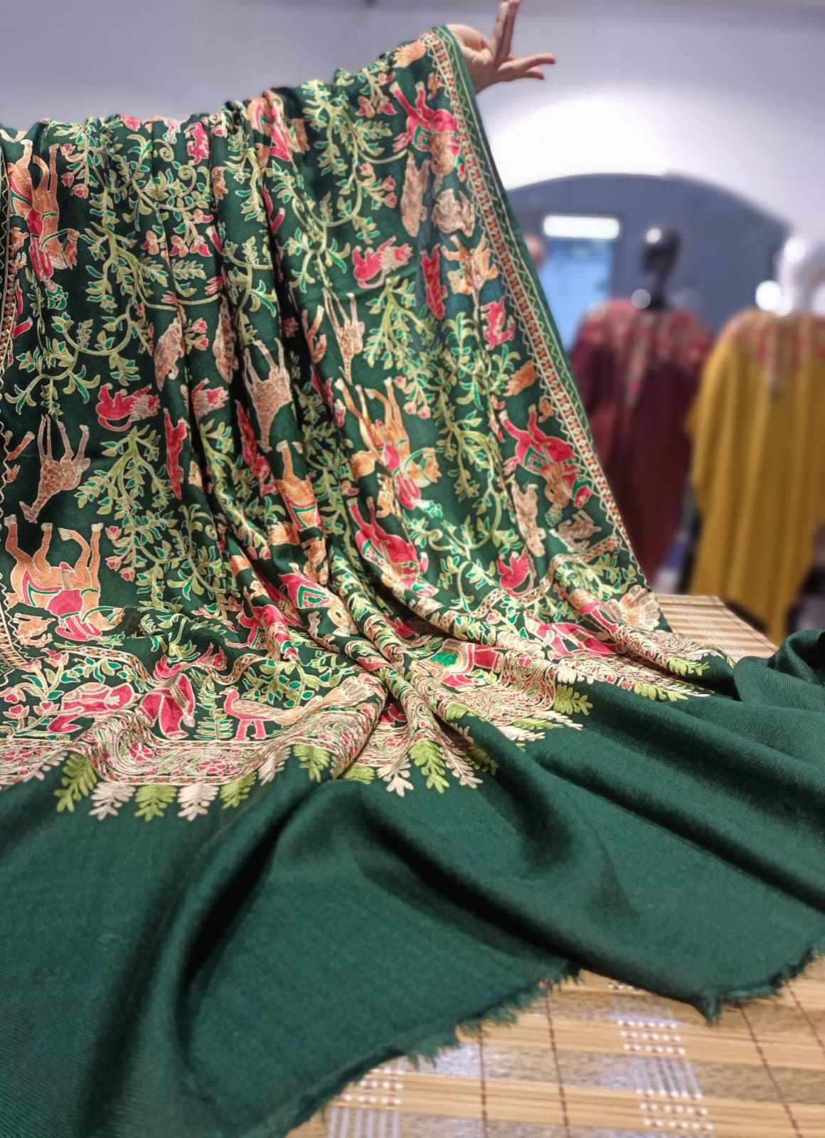 Shikargah Embroidered Pashmina