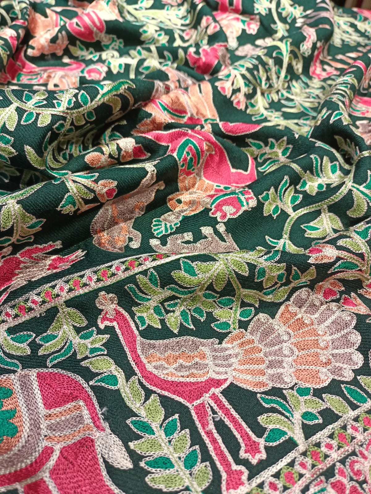 Shikargah Embroidered Pashmina