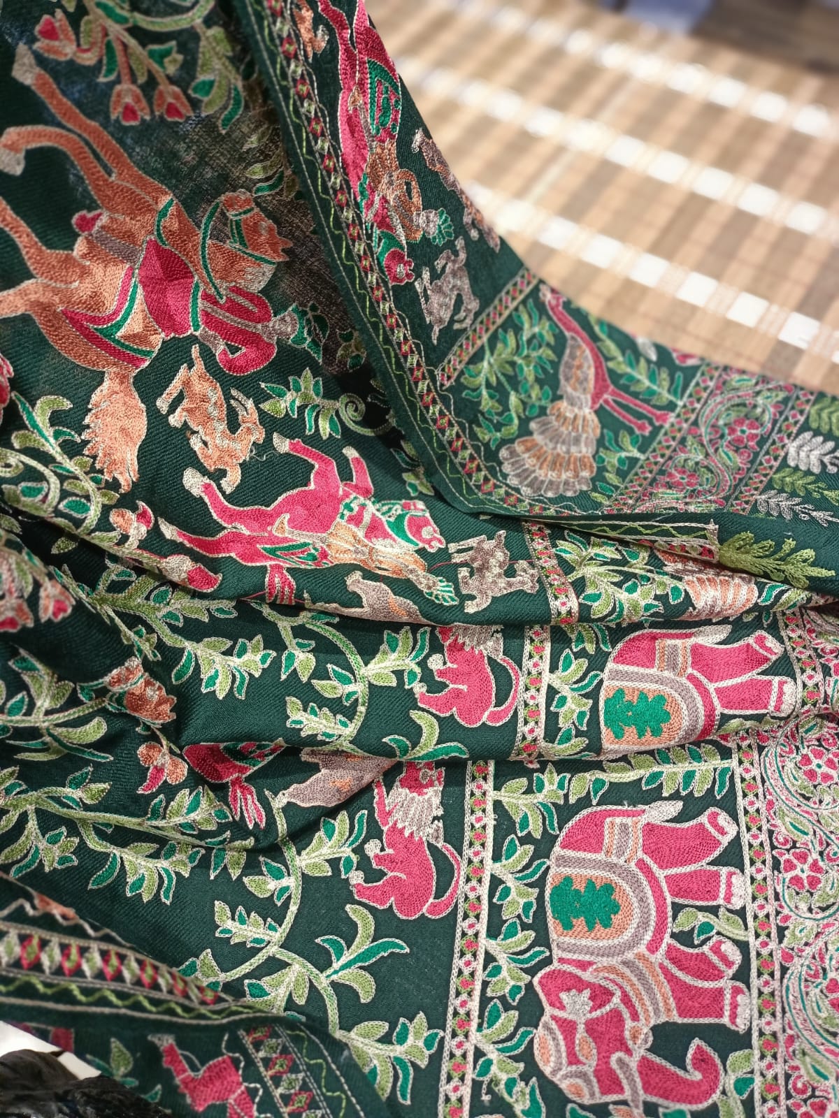Shikargah Embroidered Pashmina