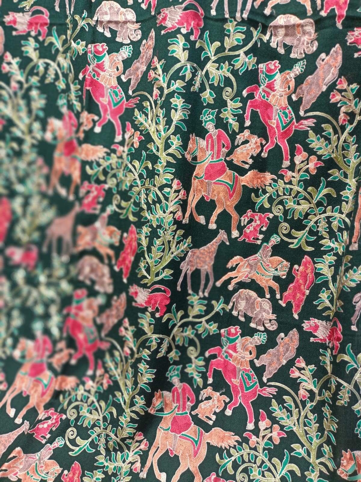 Shikargah Embroidered Pashmina