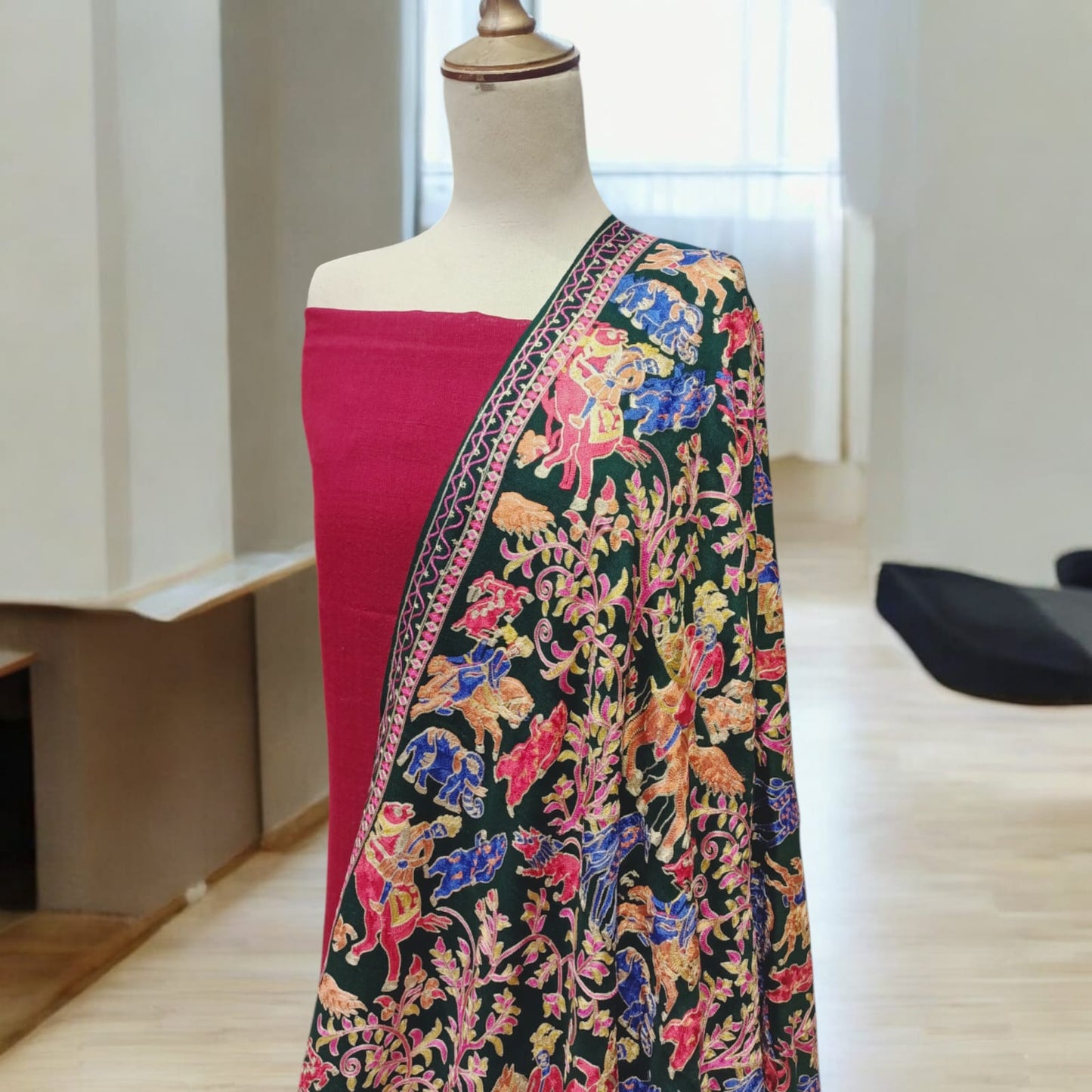 Shikargah Embroiderd Pashmina