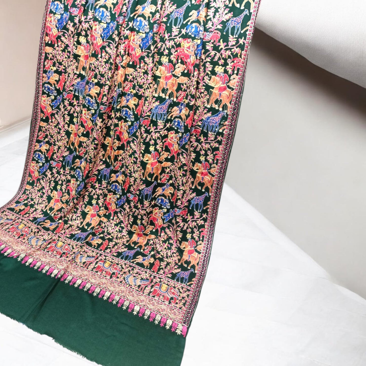 Shikargah Embroiderd Pashmina