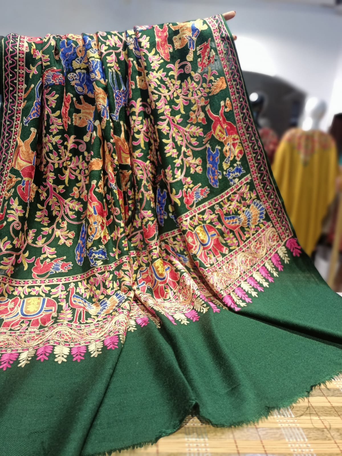 Shikargah Embroiderd Pashmina