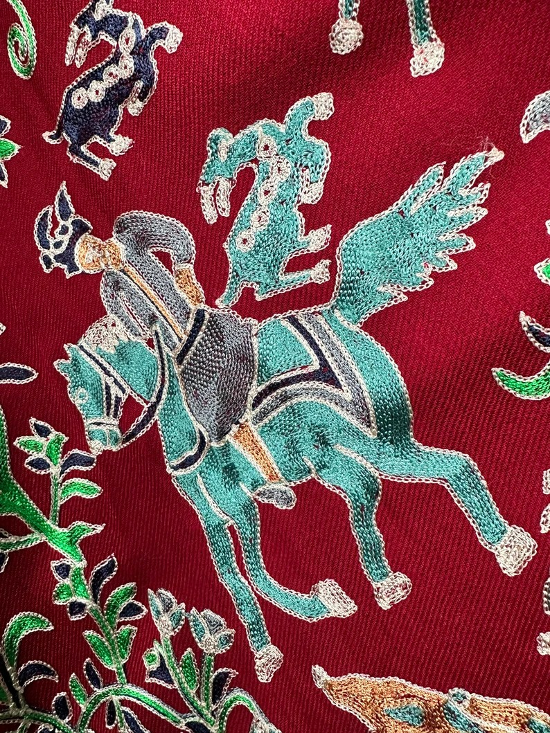 Shikargah Pictorial Kashmiri Ari Silk Thread