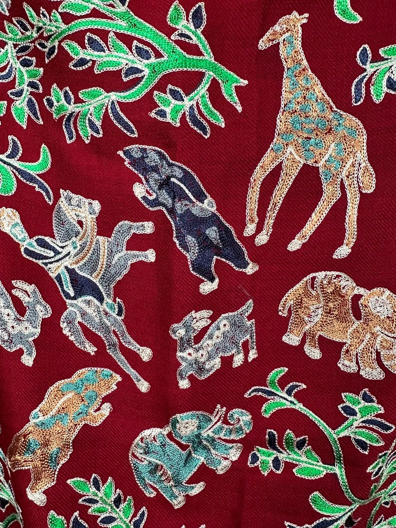 Shikargah Pictorial Kashmiri Ari Silk Thread